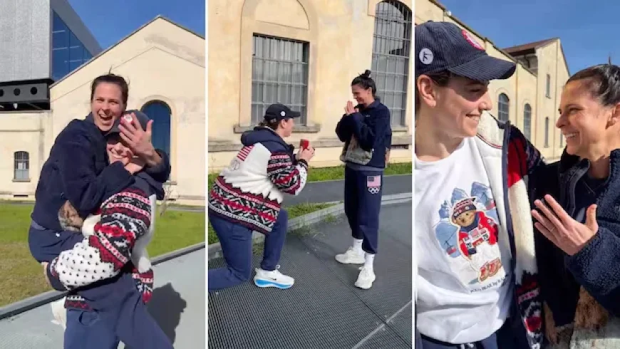 Hilary Knight, Brittany Bowe Share Engagement Video at Olympics