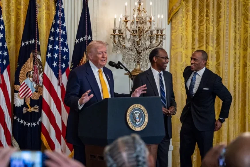 Black Supporters Highlight Minority Gains at Trump White House Ceremony