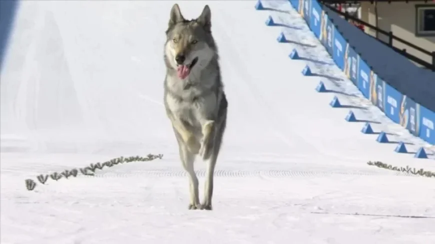 Award Olympics-Crashing Wolfdog Nazgul a Medal