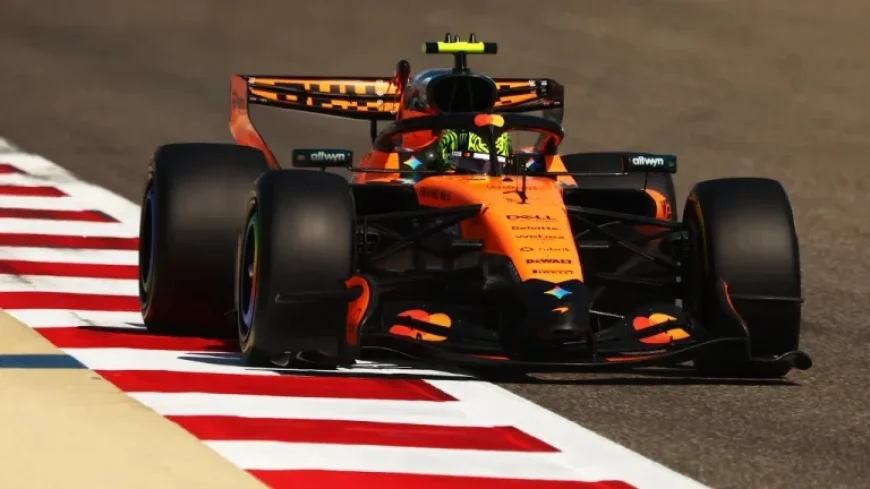 Lando Norris Tops Verstappen, Russell in Bahrain Test’s Second Morning