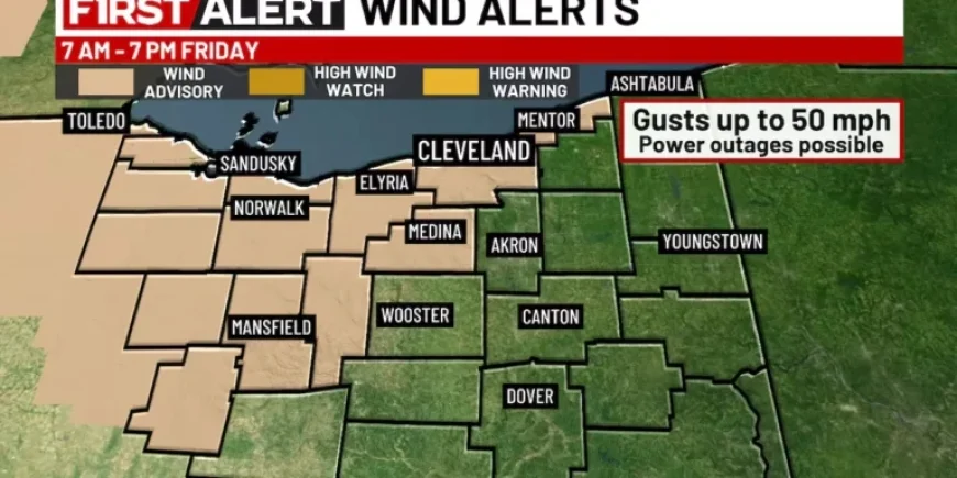 Friday Forecast: Windy Conditions Follow Morning Rain on 19 First Alert Day