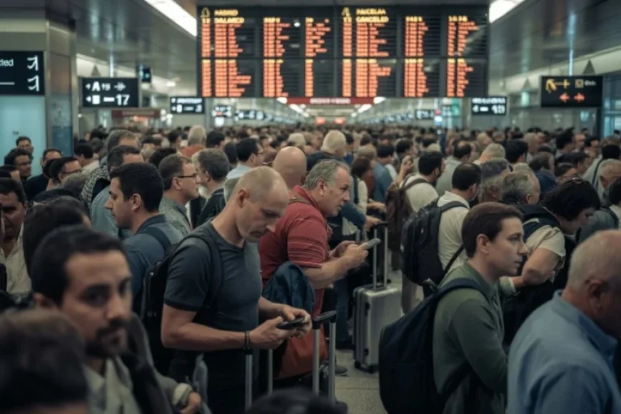 Travel Chaos in Spain: Hundreds Stranded as 460 Flights Delayed, 15 Cancelled