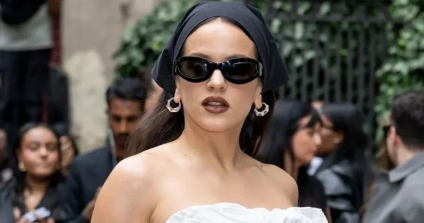 Rosalia Stuns in Swoonworthy Silver Dress at Calvin Klein Event