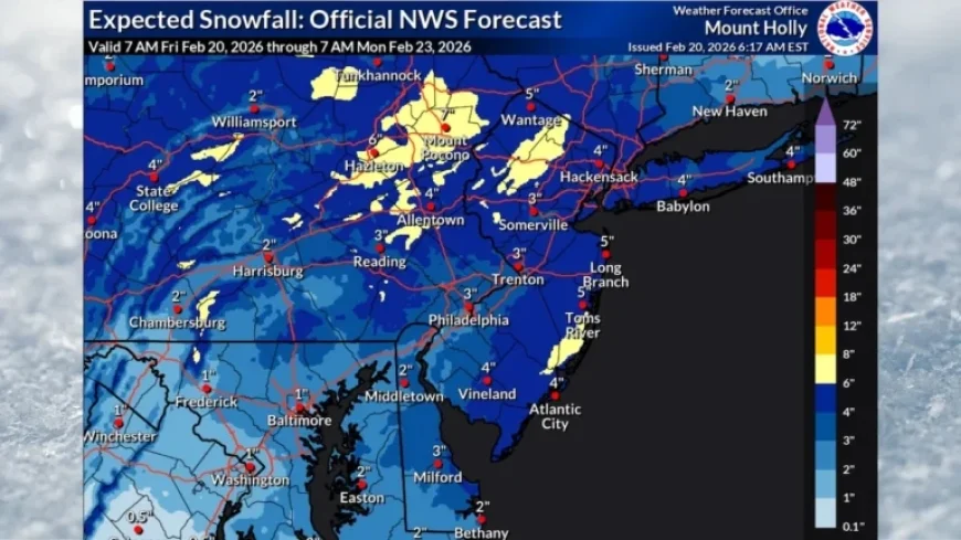 Snowstorm to Hit N.J. This Weekend: Up to 6 Inches Expected