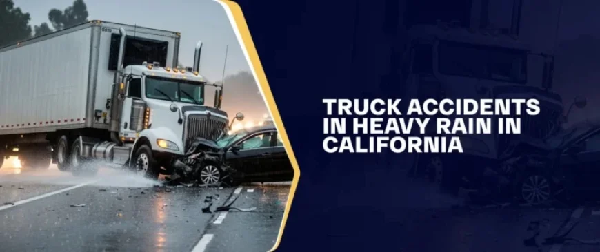 California Truck Crashes Surge Amid Heavy Rainfall