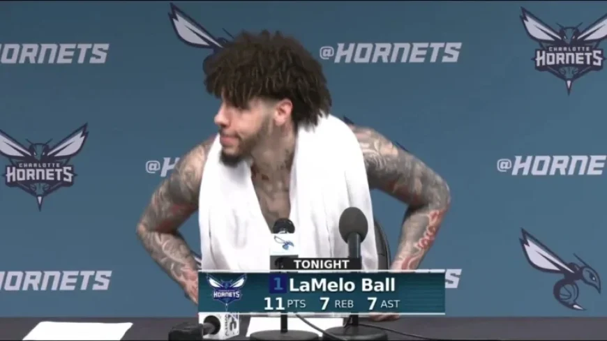 LaMelo Ball Exits Press Briefing When Asked About Car Crash