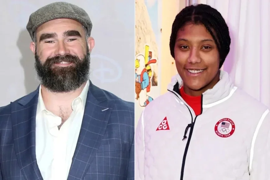 Jason Kelce Responds to Laila Edwards’ ‘Best Athlete’ Claim After Gold Win