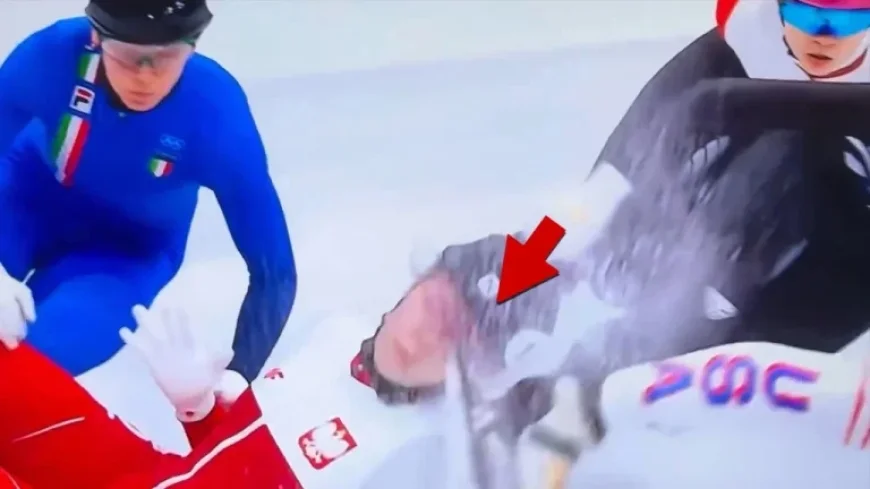 Olympic Skater Suffers Gruesome Facial Injury in Winter Games Race