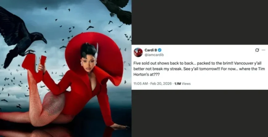 Cardi B Critiques Tim Hortons Before Vancouver Show; Fans Celebrate