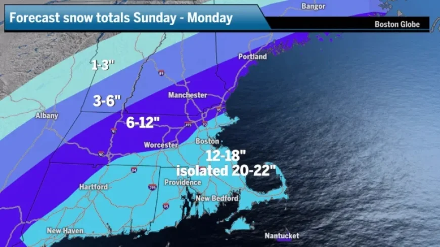 Nor’easter to Hammer New England with Blizzard Conditions Starting Sunday