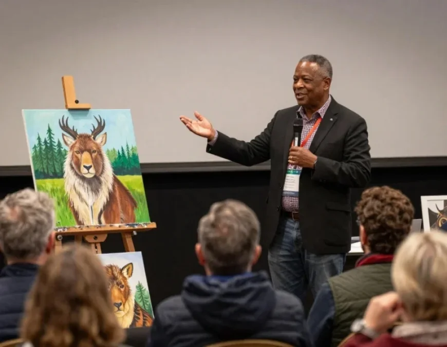 Darrell Chocolate’s Indigenous Art Shines at Edmonton Conference: Boosts Tourism!