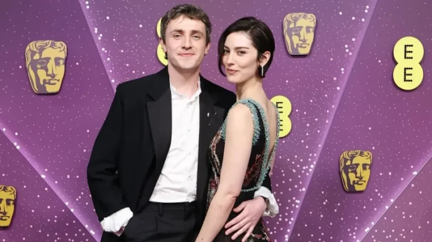 Paul Mescal, Gracie Abrams Debut Romance on 2026 BAFTAs Red Carpet