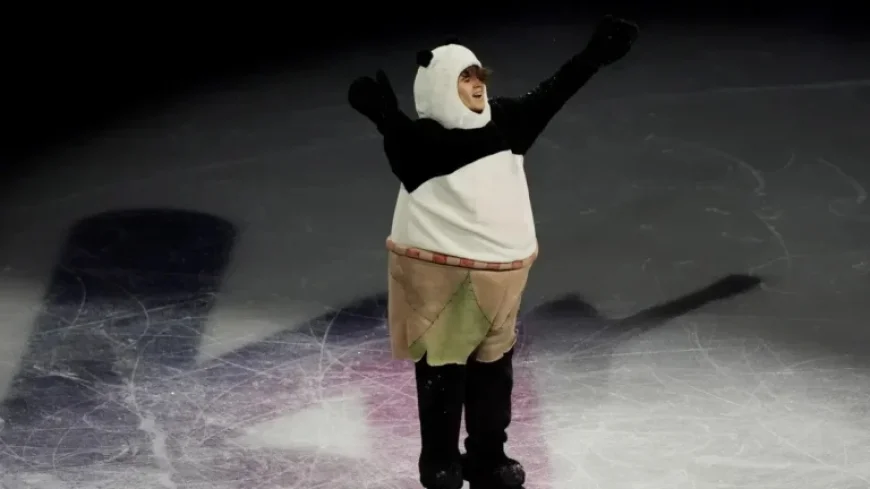 Mikhail Shaidorov’s ‘Kung Fu Panda’ Suit Captivates Olympics Gala Audience