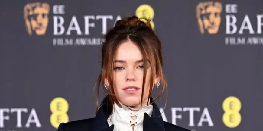 Milly Alcock Stuns in Chic Masculine-Feminine Suit at BAFTAs