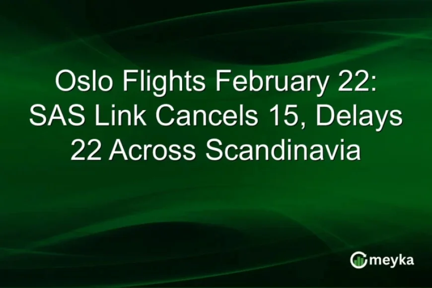 SAS Link Cancels 15, Delays 22 Flights Across Scandinavia on Feb 22