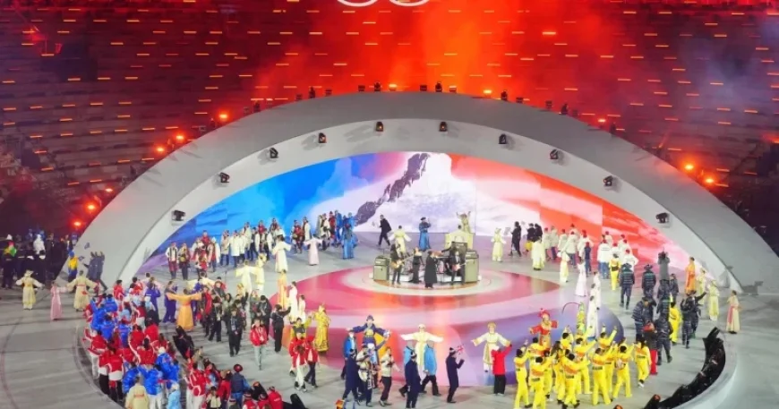 Winter Olympics Concludes, Celebrating Athletes and Italian Art at Roman Amphitheater