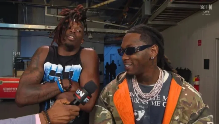 Offset, 2 Chainz, Lil Yachty, and Tyler Reddick Attend WWE Raw Event