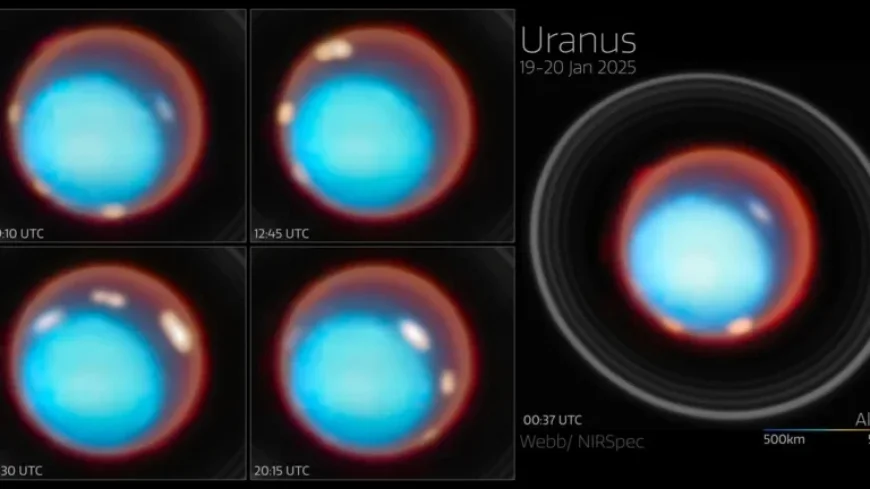 Explore Uranus’s Rosy Glow in Stunning 3D Detail