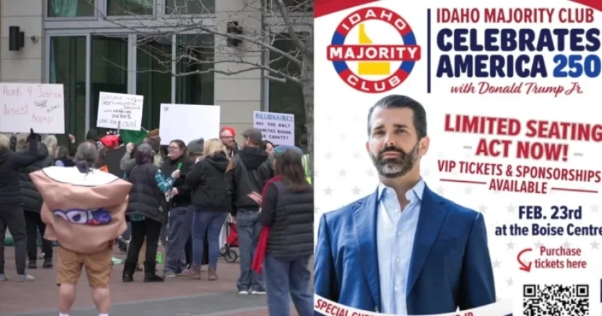 Protesters Rally in Boise Against Trump Jr., Demand Fair Treatment for Idahoans
