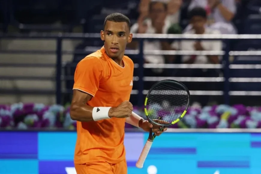 Félix Auger-Aliassime Advances to Dubai Championship Second Round