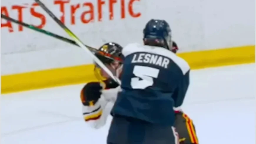 Brock Lesnar’s Son’s Hockey Highlights Go Viral