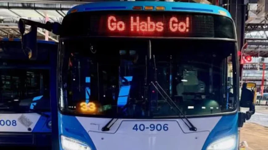 “Montreal Buses Reintroduce ‘Go Habs Go!’ Amid Language Debate”