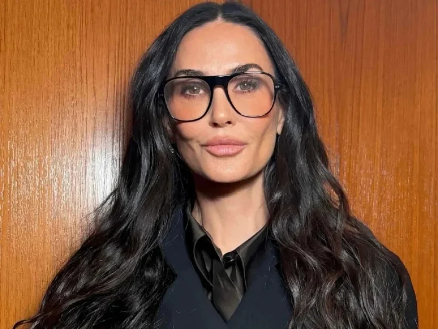 Demi Moore Stuns with Dramatic Wet-Look Bob Hairstyle Transformation
