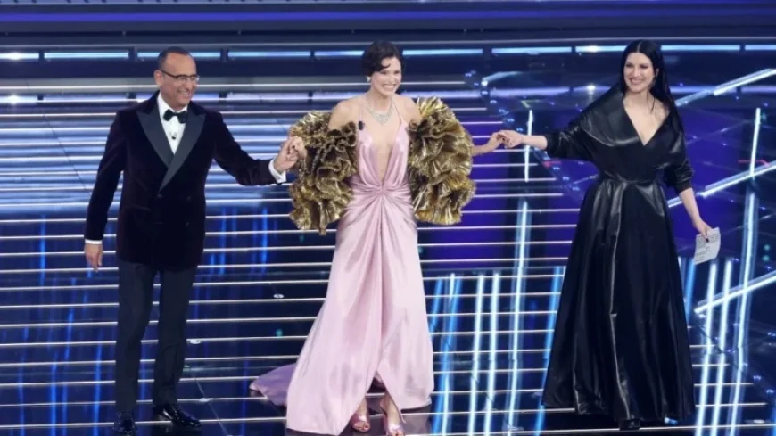 Bianca Balti Shines with Her Smile at Sanremo Cover Night