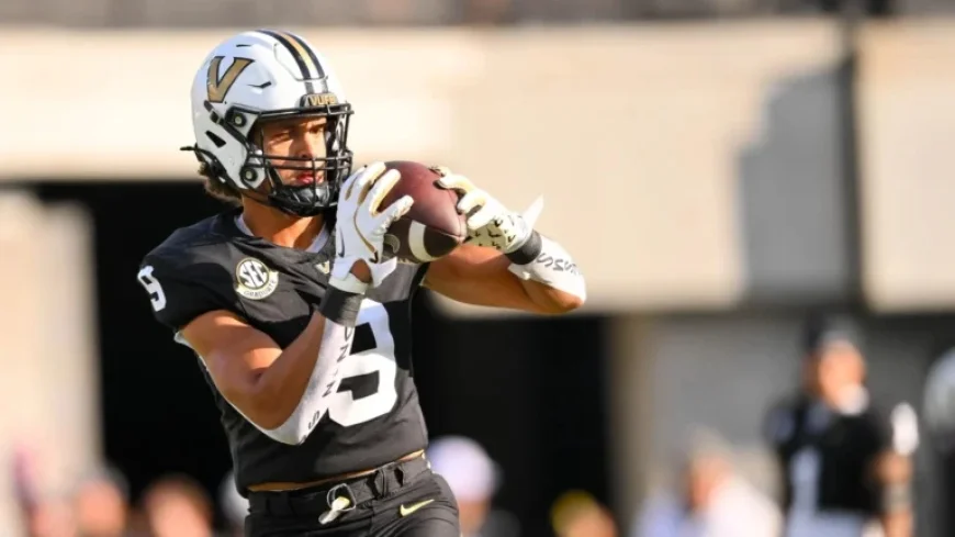 Vanderbilt’s Eli Stowers Sharpens Blocking Skills Post QB Transition