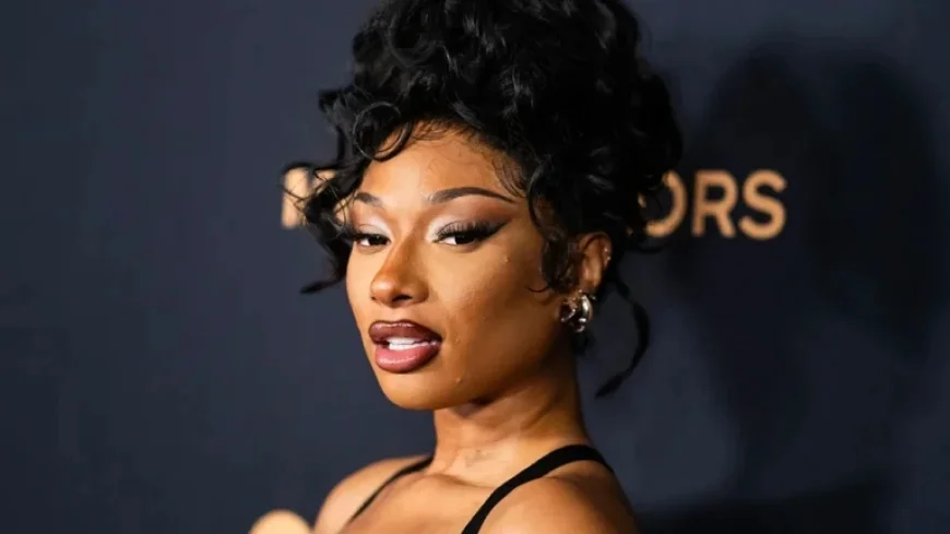 Megan Thee Stallion Flaunts Curves in Roberto Cavalli Dress Fitting