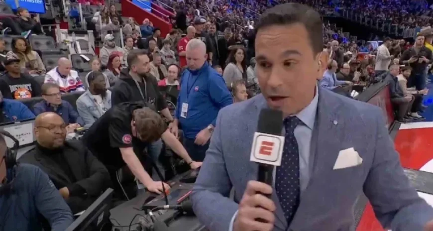 Buzzer Interrupts Donovan Mitchell Interview During Pistons-Cavs Broadcast