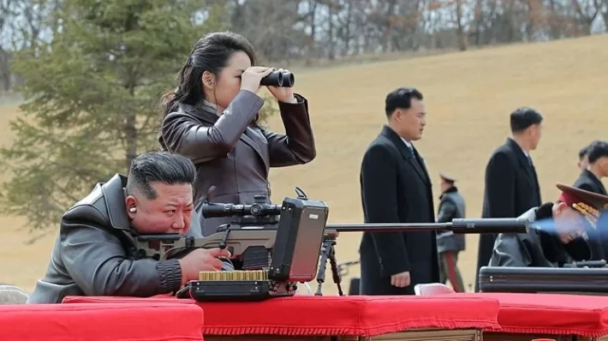 Kim Jong Un Highlights Daughter as Successor with Sniper Rifle Photos