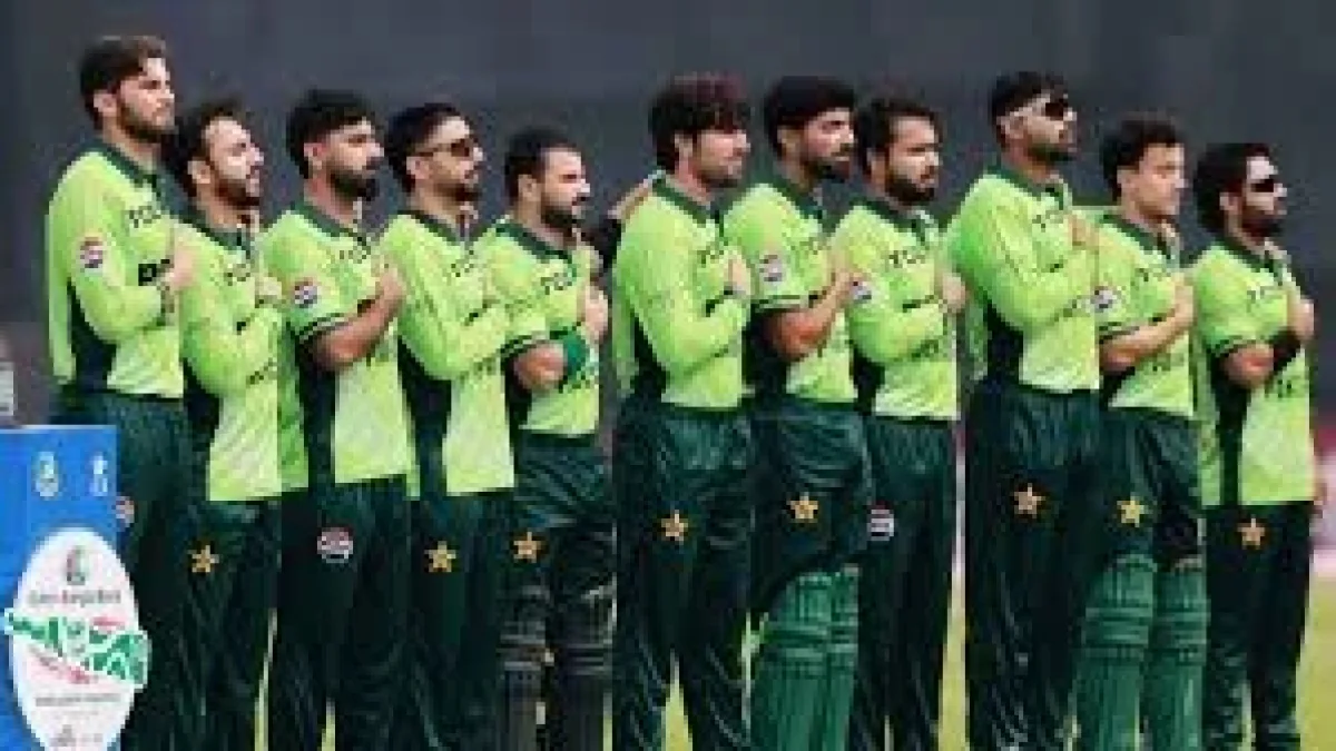 Saad Masood in Pakistan cricket training gear