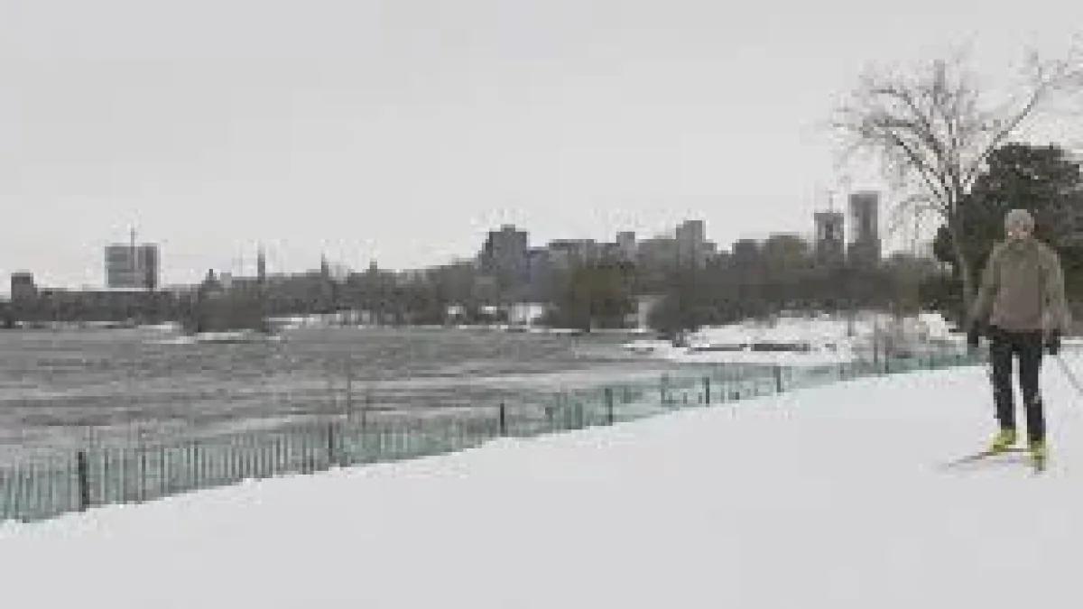 Weather alert map showing the affected Ottawa region