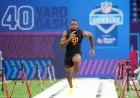 Arkansas RB Mike Washington Jr. Celebrates 40-Yard Dash Success at NFL Combine