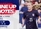 USWNT vs. Argentina: March 1 Starting Lineup in Nashville Unveiled