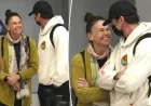 Hugh Jackman and Sutton Foster Arrive at LAX, Radiating Love