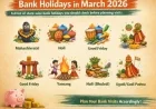 March 2026 Bank Holidays: State-Wise List to Plan Your Visits Efficiently