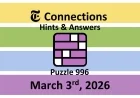 NYT Connections Hints Point Players to “Big” Things and Closet Clues in Game #996
