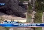 Fire near Florida Turnpike: 5-alarm warehouse blaze forces NW 47th Avenue shutdown and hazmat command post