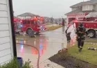 Kctv5: Lightning strike triggers basement fire in Olathe, leaving four displaced