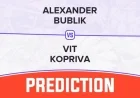 Alexander Bublik faces a model-favored inflection point at the 2026 Indian Wells Open