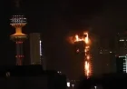 Kuwait City Tower Engulfed in Huge Fire as Regional Strikes Escalate and Political Tensions Flare