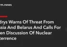 Lithuania Prepares as NATO Nuclear Debate Intensifies Ahead of 2027