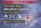Thunder Bay Weather: Mild Afternoon to +9°C Conceals Rapid Freeze and Rural Shutdowns