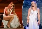 Hilary Duff Dazzles in Wet-Look Dress on ‘The Tonight Show’