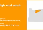 High Wind Watch, High Wind Warning, Wind Advisory: National Alert Roundup — Wednesday, March 11, 2026