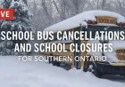 Ottawa School Bus Disruptions as Winter Storm Forces Widespread Cancellations on March 11, 2026