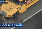 New Jersey crash: School bus and UPS truck collide in Mercer County after Friday morning impact