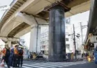 Steel Pipe Japan: Mysterious 13-Meter Cylinder Bursts From Osaka Highway